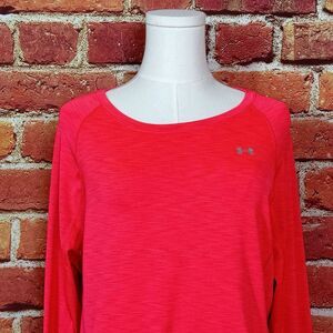 Under Armour Pink Compression Cold‎ Gear Fitted Thumb Holes Shirt Size ???